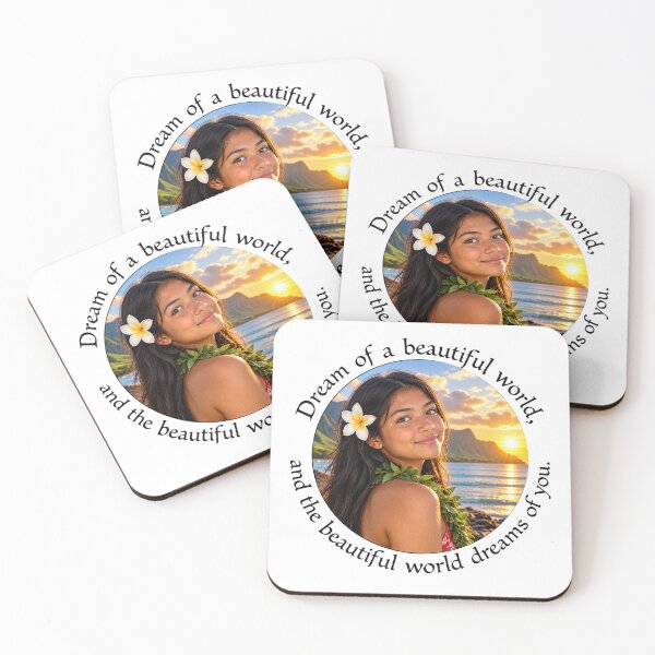 Item preview, Polynesian Joy Chiasmus Proverb - Dream of a beautiful world | Island Wisdom Art designed and sold by ShakaLife.org.