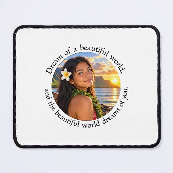 Item preview, Polynesian Joy Chiasmus Proverb - Dream of a beautiful world | Island Wisdom Art designed and sold by ShakaLife.org.