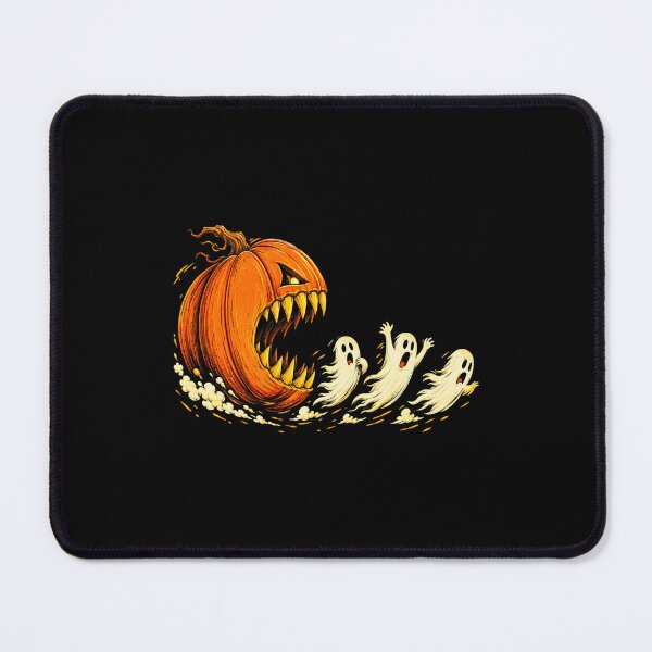 Item preview, Funny Pumpkin Monster Chasing Ghosts Pacman Parody Halloween designed and sold by Dolbalika.