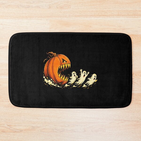 Item preview, Funny Pumpkin Monster Chasing Ghosts Pacman Parody Halloween designed and sold by Dolbalika.
