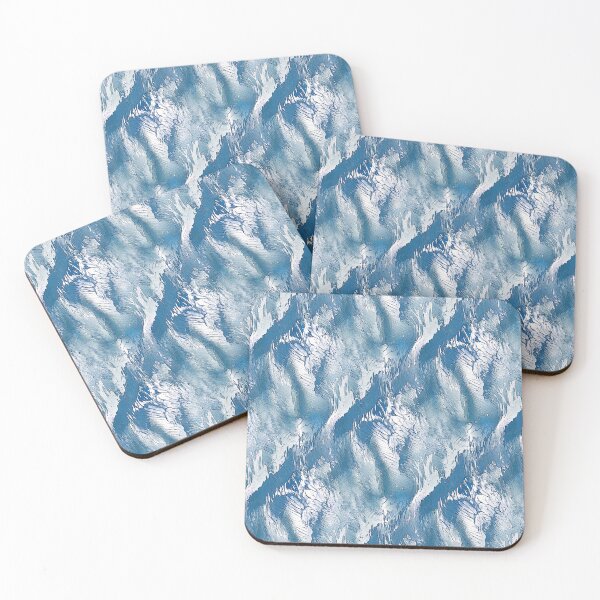 Item preview, Grunge Textured Abstract in White and Blue designed and sold by Artistestella.