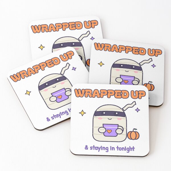 Item preview, Wrapped Up & Staying In - Cute Halloween Mummy designed and sold by GmD08.