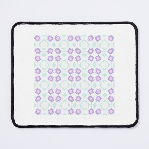Item preview, Lavender Daisy Floral Geometric Pattern designed and sold by kesyasummeredd.