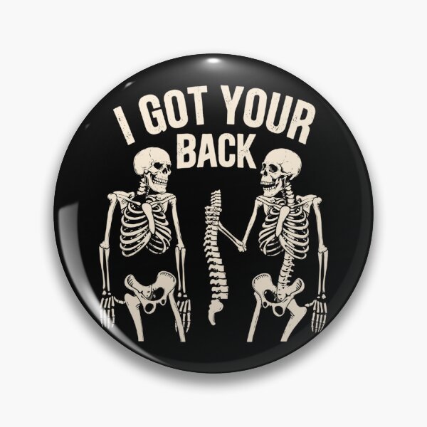 Item preview, I Got Your Back Funny Skeleton Spine Halloween Pun designed and sold by Dolbalika.