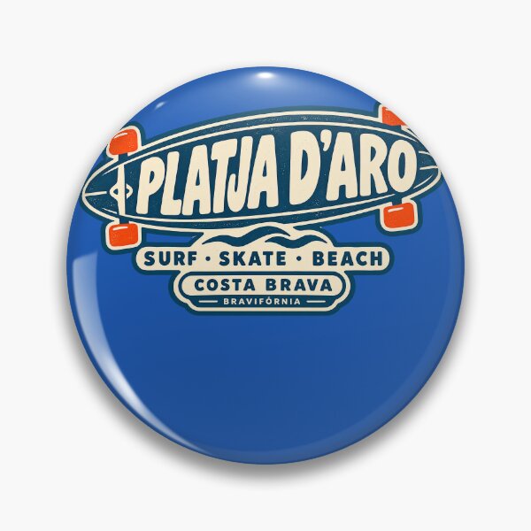 Item preview, Platja d'Aro Surf Skate Beach – Costa Brava Vintage Retro Design designed and sold by TerradVents.