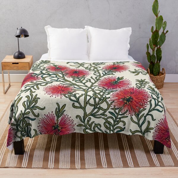 Item preview,  Crimson Grevillea Bushflower Seamless Pattern designed and sold by Studio BC.