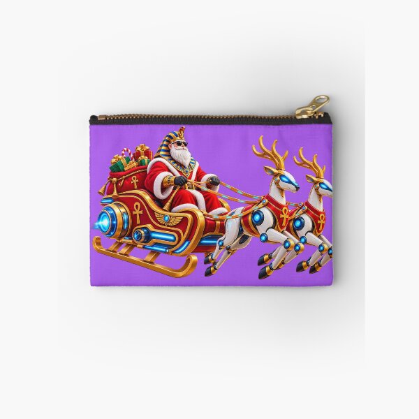 Item preview, Pharaoh Santa Cyber Sleigh – Futuristic Christmas Ride designed and sold by NEFERSIGN.