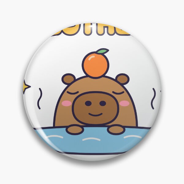 Item preview, Unbothered Capybara - Cute Kawaii Hot Spring designed and sold by GmD08.