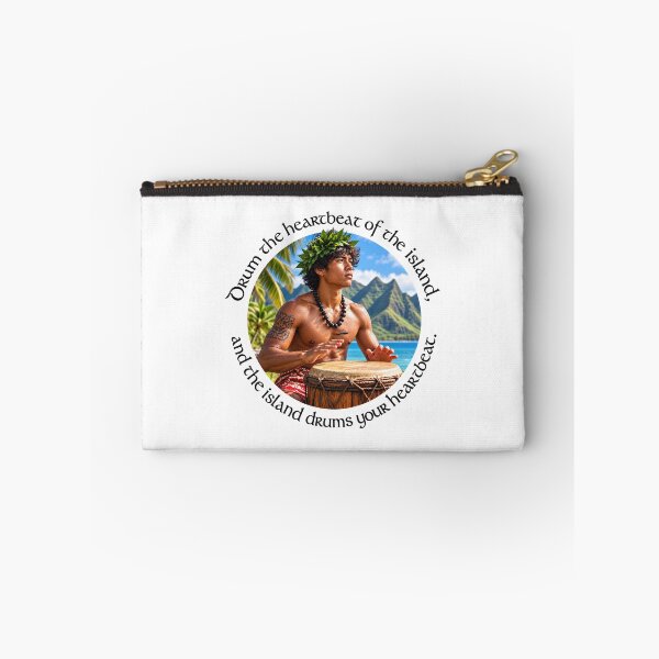 Item preview, Marquesas Expression Proverb - Drum the heartbeat of the island | Pacific Art designed and sold by ShakaLife.org.