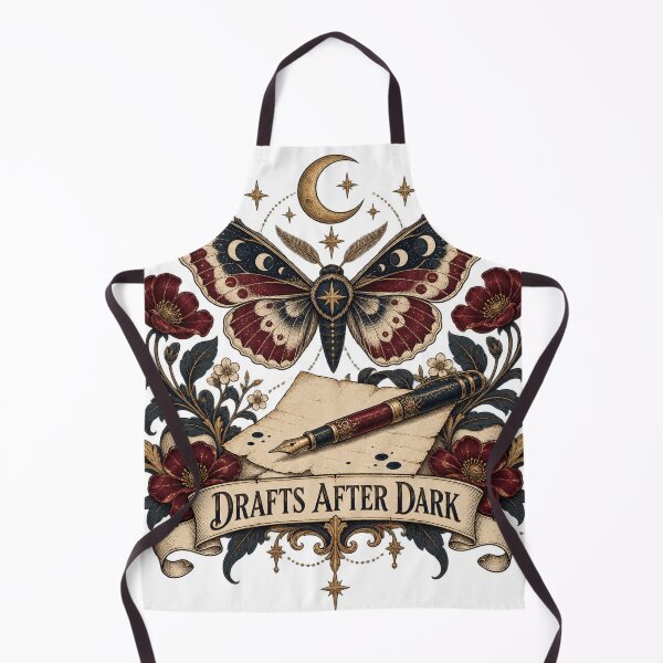 Item preview, Drafts After Dark – Poetcore Moth and Fountain Pen designed and sold by BadMary.
