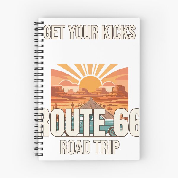 Item preview, get-your-kicks-route-66-road-trip-vintage designed and sold by samimouhdi.