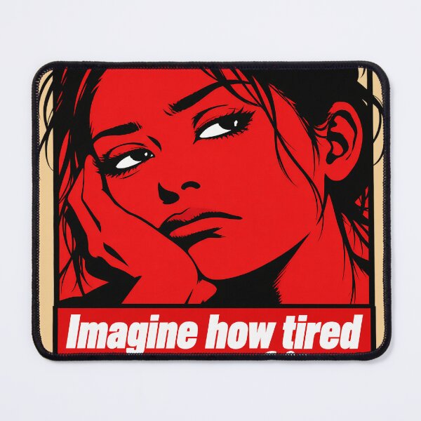 Item preview, Tired Pop Art Portrait Poster designed and sold by nasr-say.