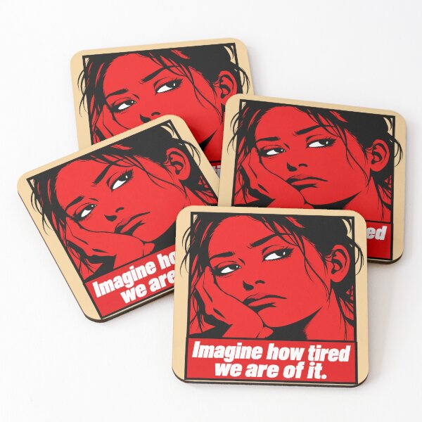 Item preview, Tired Pop Art Portrait Poster designed and sold by nasr-say.