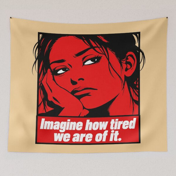 Item preview, Tired Pop Art Portrait Poster designed and sold by nasr-say.