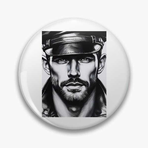 Item preview, 1940 Moustached Leather Biker Berlin German Tom Of Finland Tribute Gay Pride Graphic Design designed and sold by kristian-garrar.