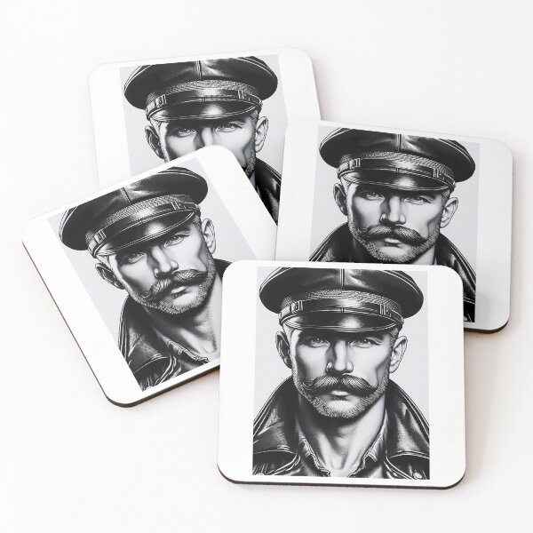 Item preview, 1940 Moustached Leather Daddy Tom Of Finland Tribute Berlin German Pride Graphic Design designed and sold by kristian-garrar.