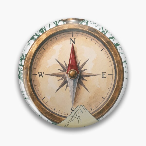 Item preview, ​Find Your Own Way Vintage Compass Art designed and sold by Gillfamilystore.