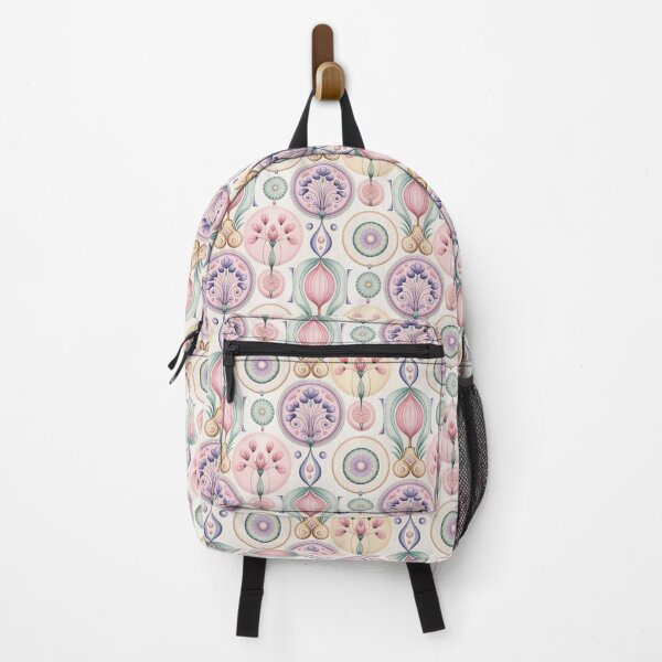 Item preview, Pastel Art Nouveau Floral Geometric Pattern designed and sold by Tamas Das.