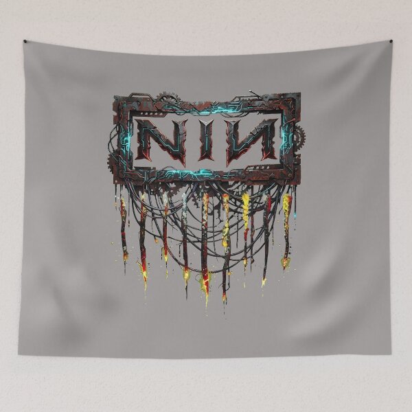 Item preview, Distressed NIN Logo Dripping Graphics Apparel-78 designed and sold by SophieSchulte.