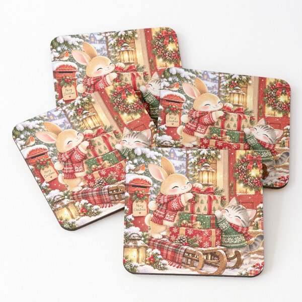 Item preview, Cute Bunny and Cat Christmas Gifts designed and sold by BunnyBumb.