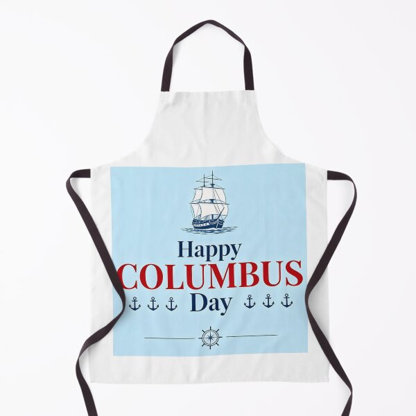 Item preview, Happy Columbus Day Sailing Ship and Anchors designed and sold by Nela-&-Lena.
