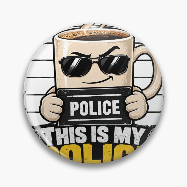 Item preview, This Is My Police Mugshot – Funny Coffee Joke designed and sold by Random Precision Software.