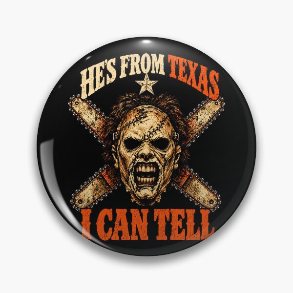 Artikelvorschau, Er kommt aus Texas, das kann ich erkennen. Leatherface Crossed Chainsaws Horrorfilm entworfen und verkauft von Dolbalika.