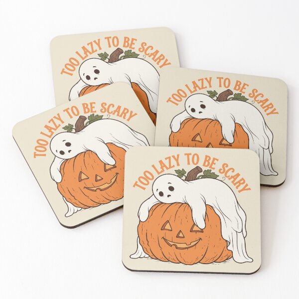 Item preview, Too Lazy to be Scary Funny Halloween Ghost. designed and sold by EunsooLee.