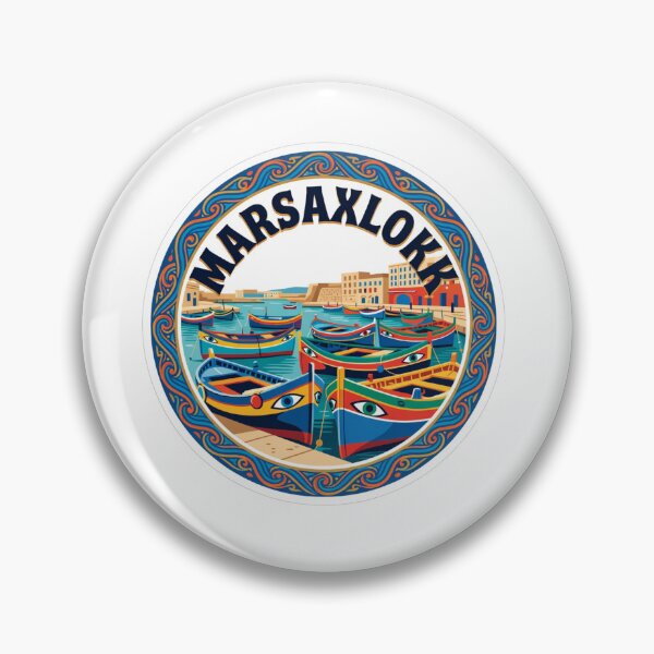 Item preview, Marsaxlokk Harbor Malta Sticker designed and sold by Imaginarium of Chaos falcon88 .