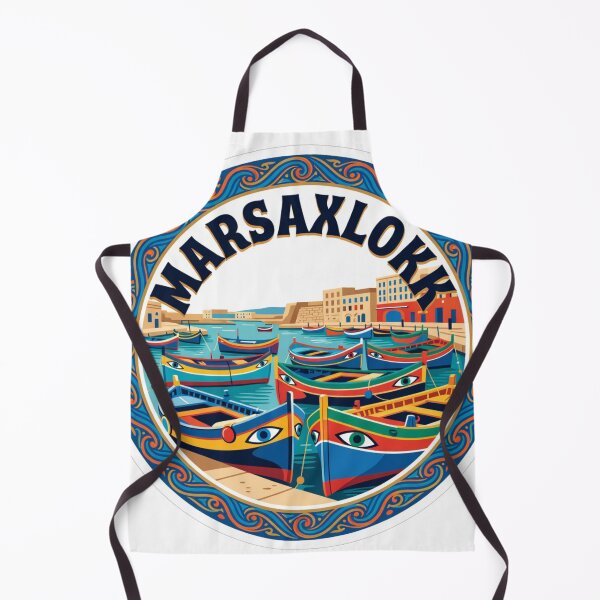 Item preview, Marsaxlokk Harbor Malta Sticker designed and sold by Imaginarium of Chaos falcon88 .