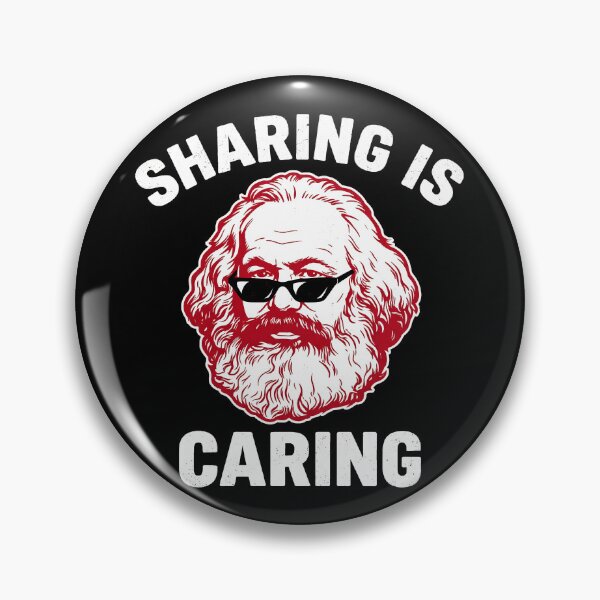 Item preview, Sharing Is Caring – Funny Karl Marx Communist Meme Design designed and sold by LoFizzy.