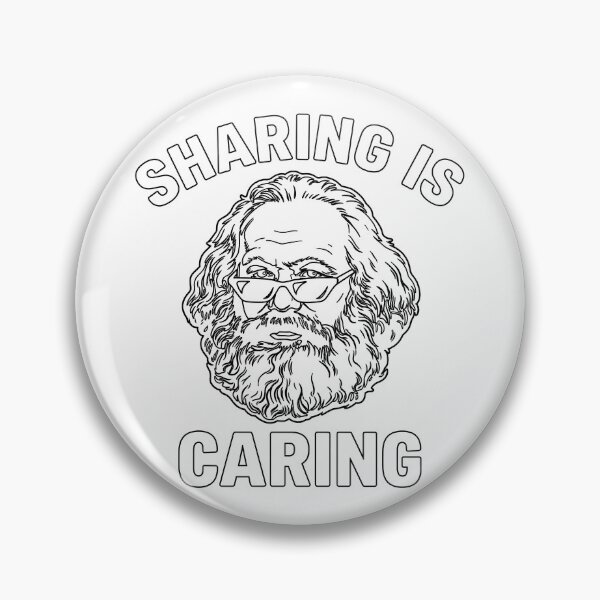 Item preview, Sharing Is Caring – Funny Karl Marx Communist Meme Design designed and sold by LoFizzy.