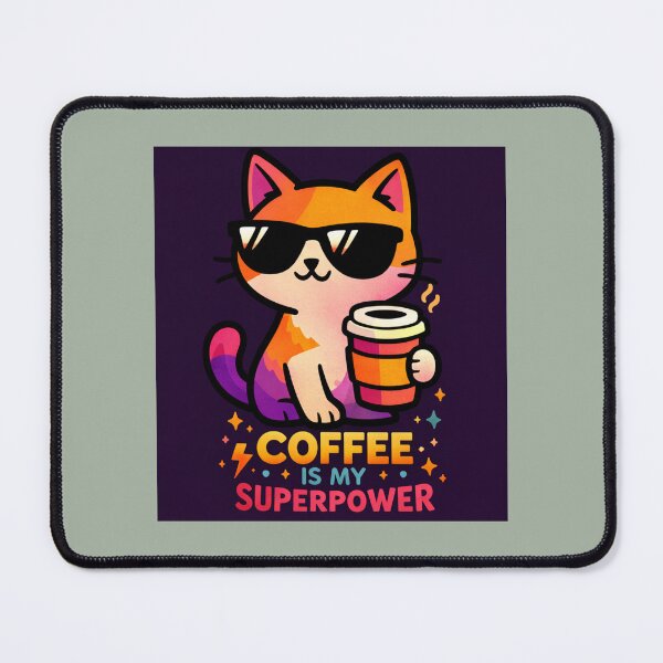 Item preview, Cool cat Coffee is my super power designed and sold by NB-Artmagic.