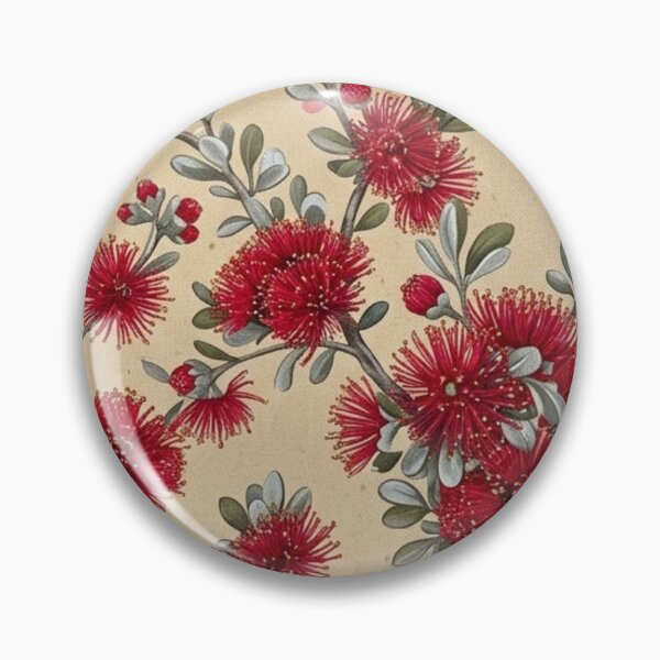 Item preview, Coral Red Blossom Clusters Vintage Botanical Pattern designed and sold by Studio BC.