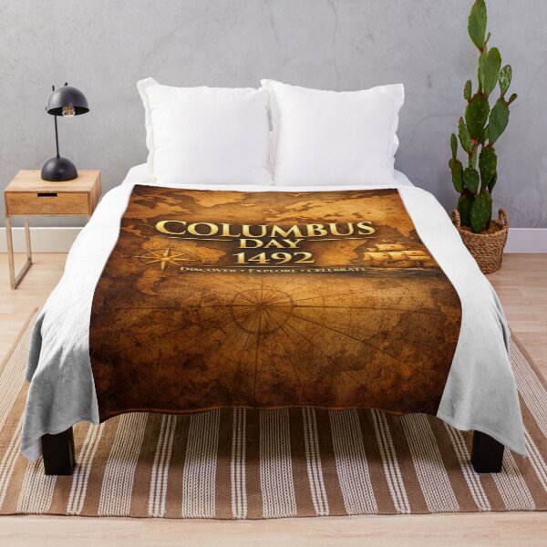 Item preview, Vintage Columbus Day 1492 Map Graphic designed and sold by Nela-&-Lena.
