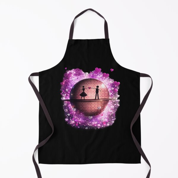 Item preview, Romantic Couple Silhouette Pink Disco Heart Art designed and sold by NB-Artmagic.