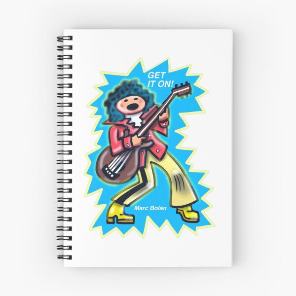 Item preview, Marc Bolan T Rex Cartoon Guitar Emoticon designed and sold by lightninlights.