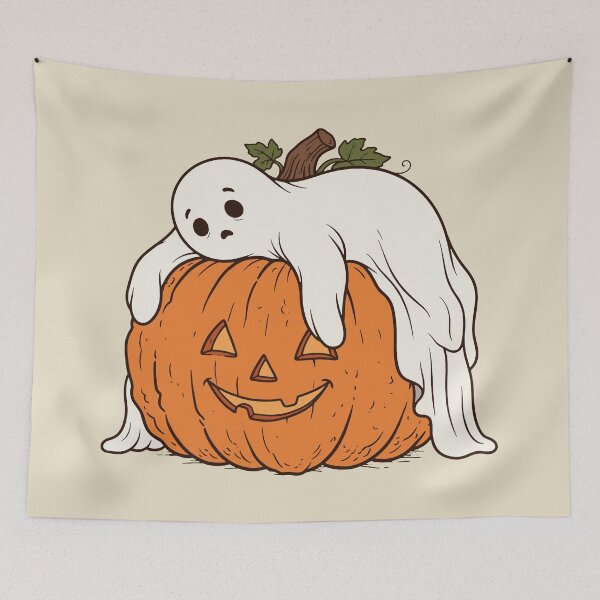 Item preview, Too Lazy to be Scary Funny Halloween Ghost. #2 designed and sold by EunsooLee.