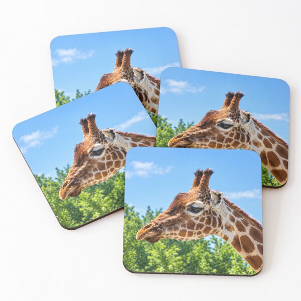 Item preview, Gentle Giant, A Close-up Portrait Against the Blue Sky designed and sold by Astute-Artio-Photography.