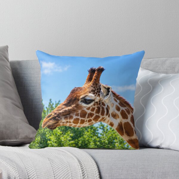 Item preview, Gentle Giant, A Close-up Portrait Against the Blue Sky designed and sold by Astute-Artio-Photography.