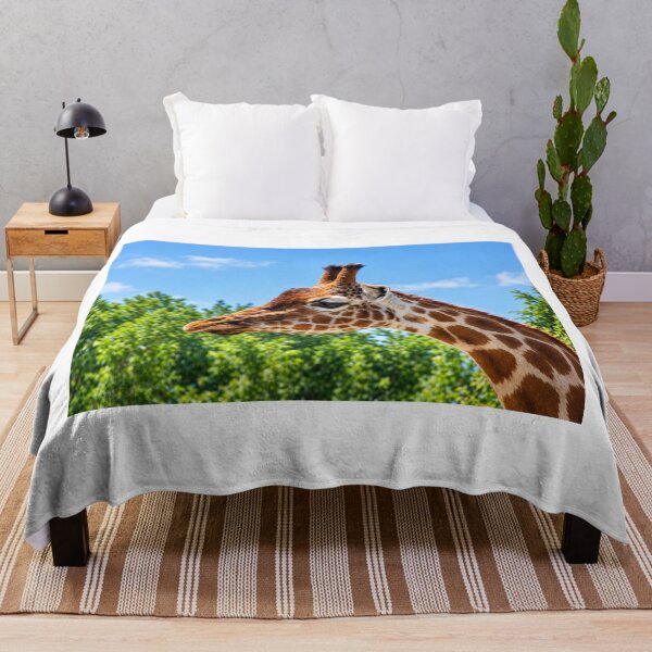 Item preview, Gentle Giant, A Close-up Portrait Against the Blue Sky designed and sold by Astute-Artio-Photography.