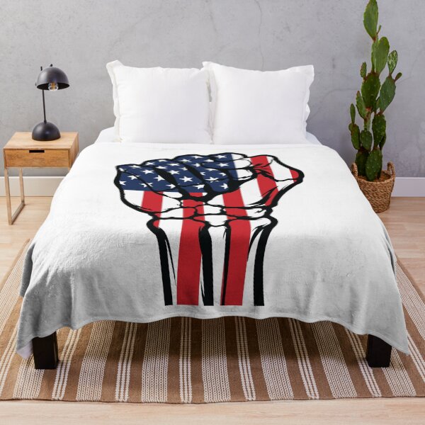 Item preview, Vintage American Flag Skeleton Fist - Distressed Patriotic designed and sold by Marshallamoakohene.
