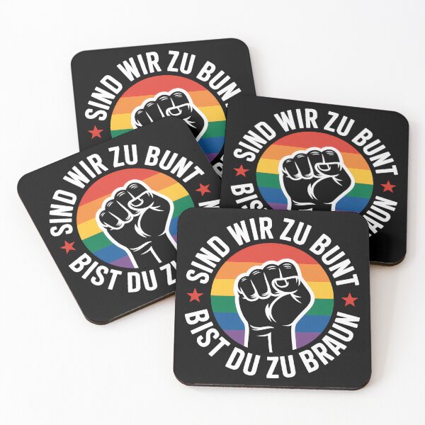 Item preview, Sind wir zu BUnt bist du zu Braun - Linke Antifa Merch designed and sold by LoFizzy.