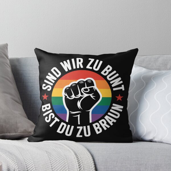 Item preview, Sind wir zu BUnt bist du zu Braun - Linke Antifa Merch designed and sold by LoFizzy.