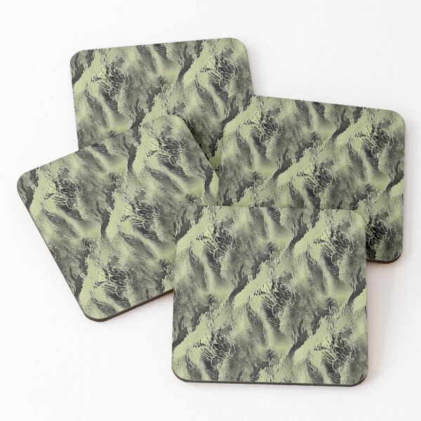 Item preview, Grunge Textured Abstract in Black and Green designed and sold by Artistestella.
