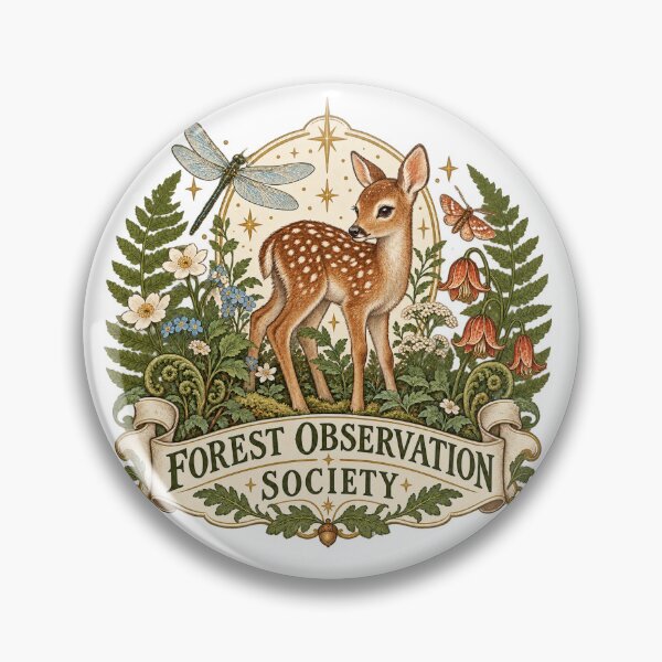 Item preview, Forest Observation Society – Vintage Fawn Wilderkind Nature Club designed and sold by BadMary.