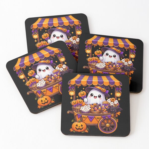 Item preview, Halloween Candy Vendor Ghost – Cute Trick or Treat Art designed and sold by aliyehc.