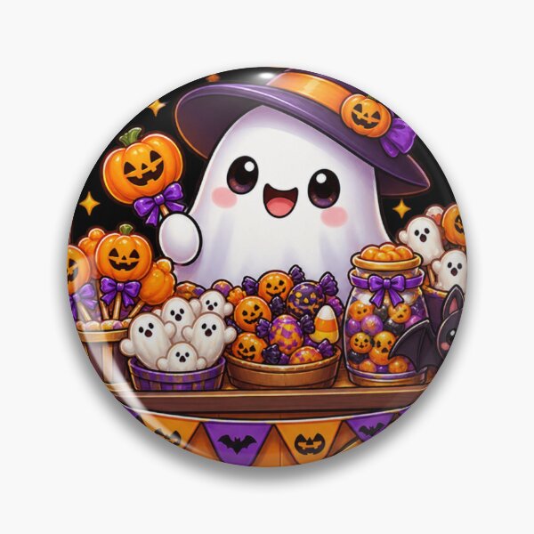 Item preview, Halloween Candy Vendor Ghost – Cute Trick or Treat Art designed and sold by aliyehc.