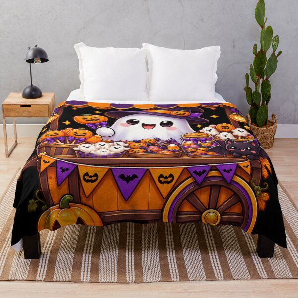 Item preview, Halloween Candy Vendor Ghost – Cute Trick or Treat Art designed and sold by aliyehc.