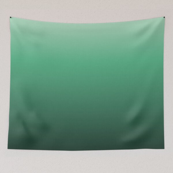 Item preview, Mint White Deep Forest Green Ombre designed and sold by Zaya_art.